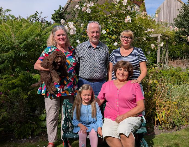 Niki and Andy Stuart with Katyrina, her daughter Soniia and her mother Svetlana