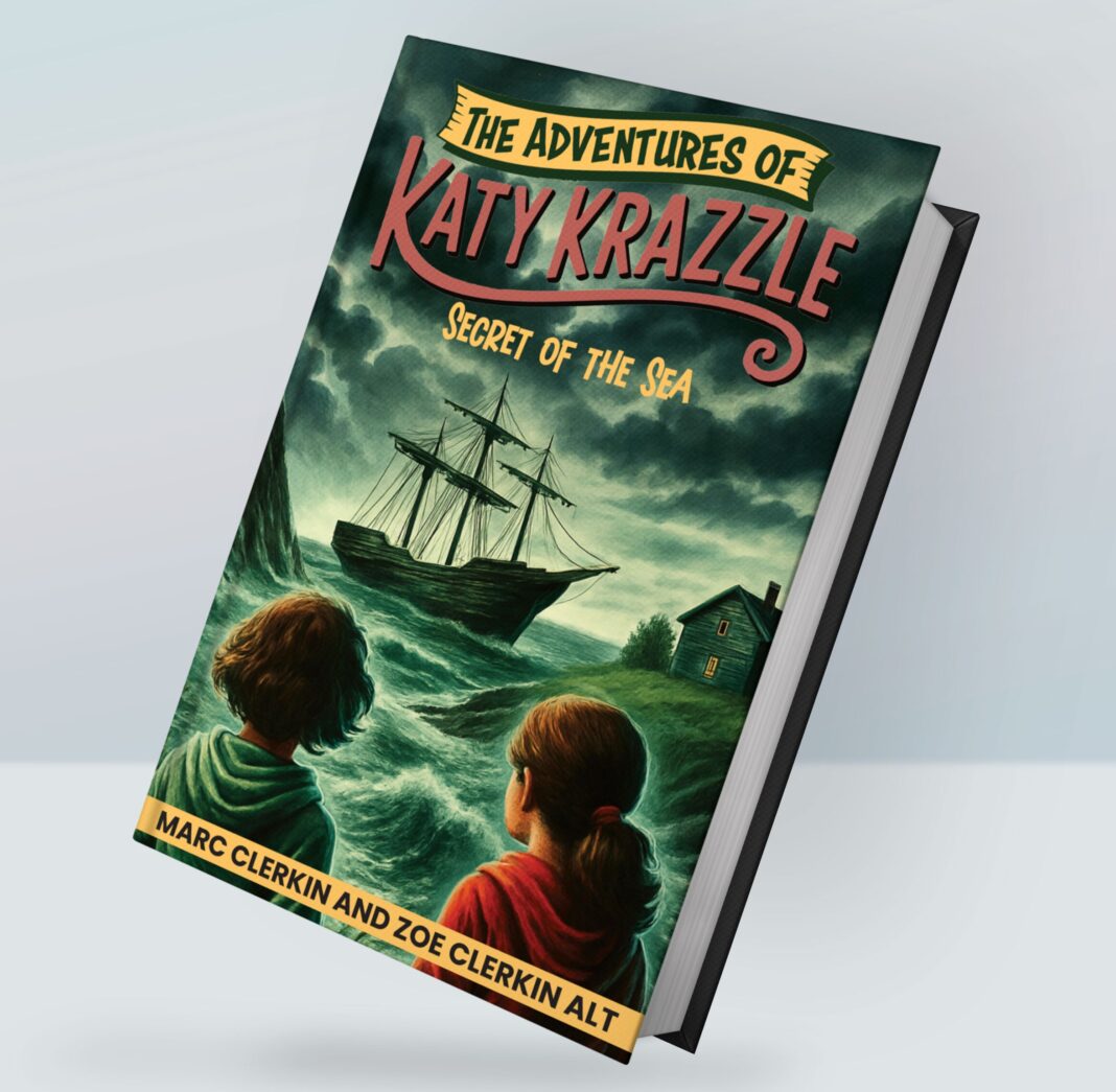 Cover of debut novel The Adventures of Katy Krazzle Secret of the Sea