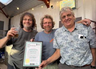 Another award for Rye Waterworks Brewery – the public’s choice!