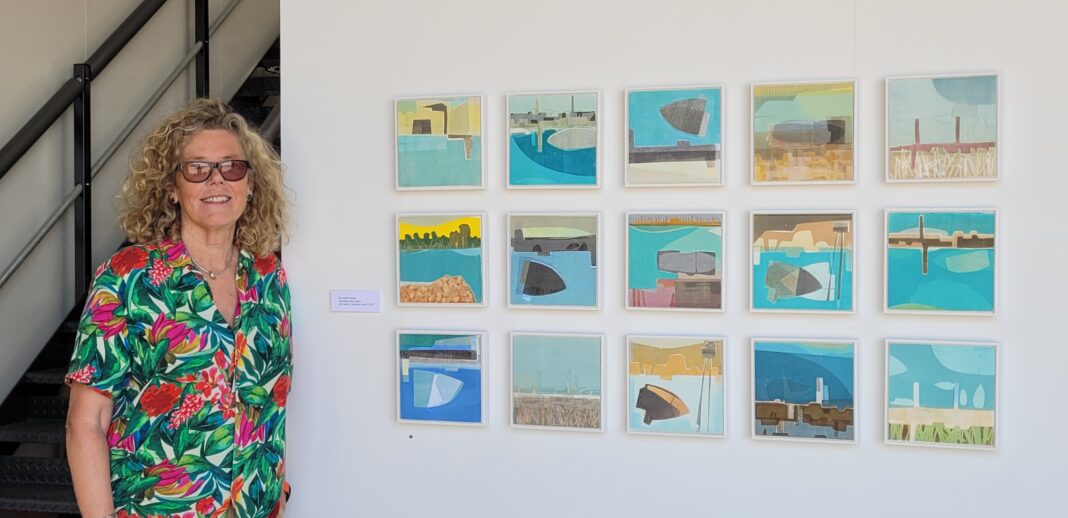 Tessa Holmes with her latest work