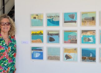 Printmaker Tessa Holmes at Rye Harbour