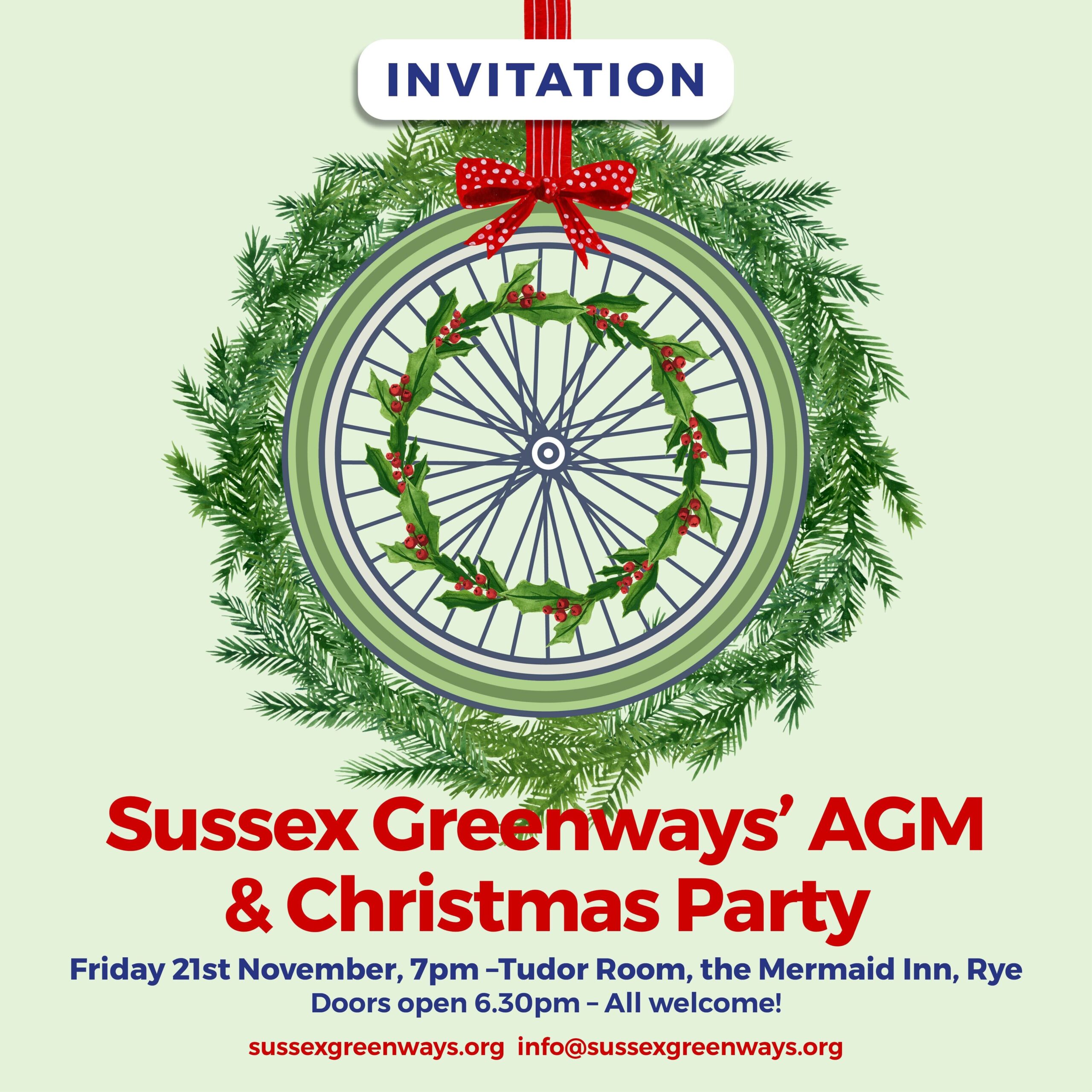 Sussex Greenways - AGM and Christmas Drinks