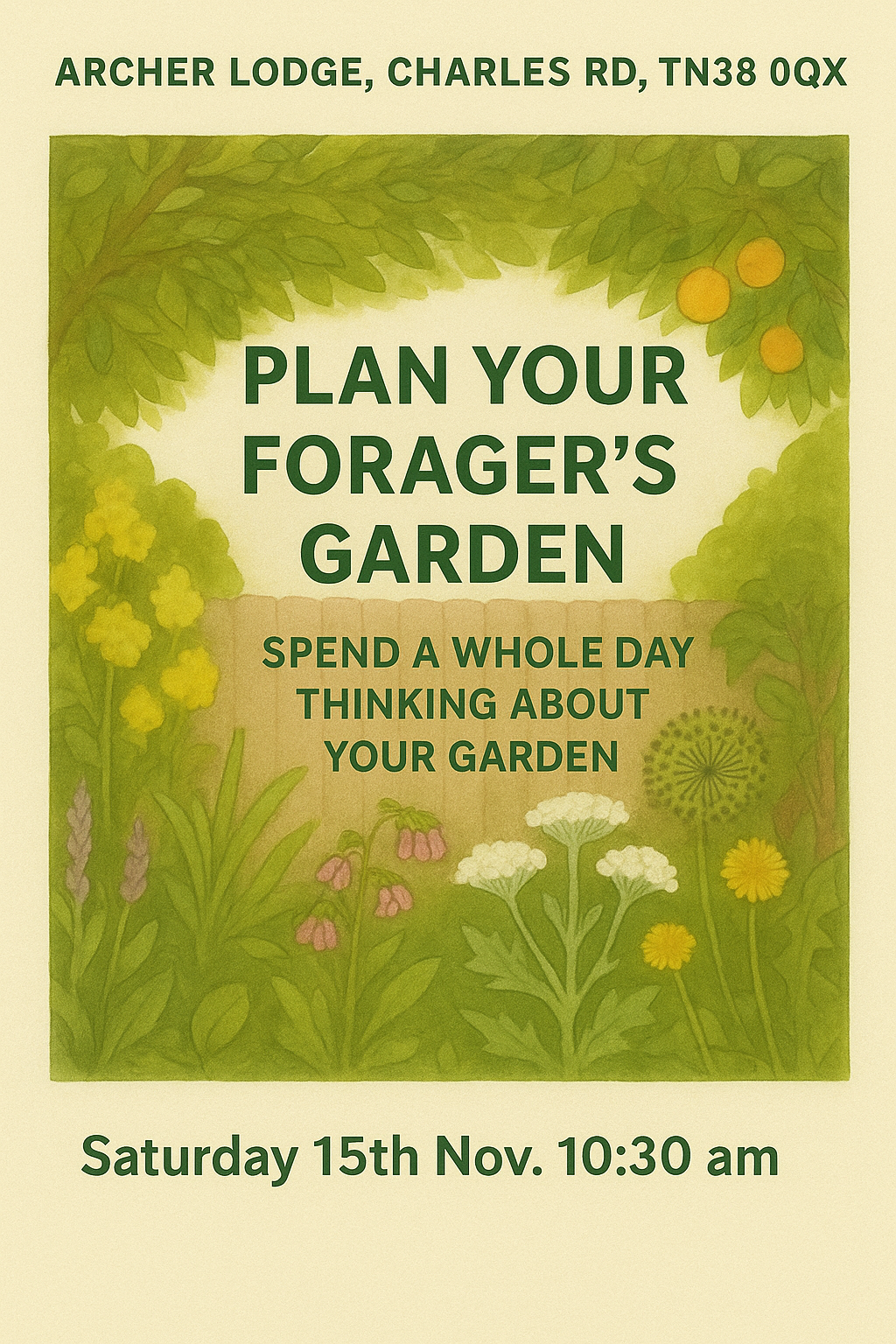 Plan Your Own Forager's Garden day course