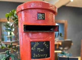 A special Christmas post box