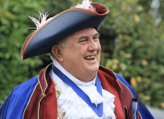 Rye’s town crier for ten years – the keeper of volume and vanquisher of silence