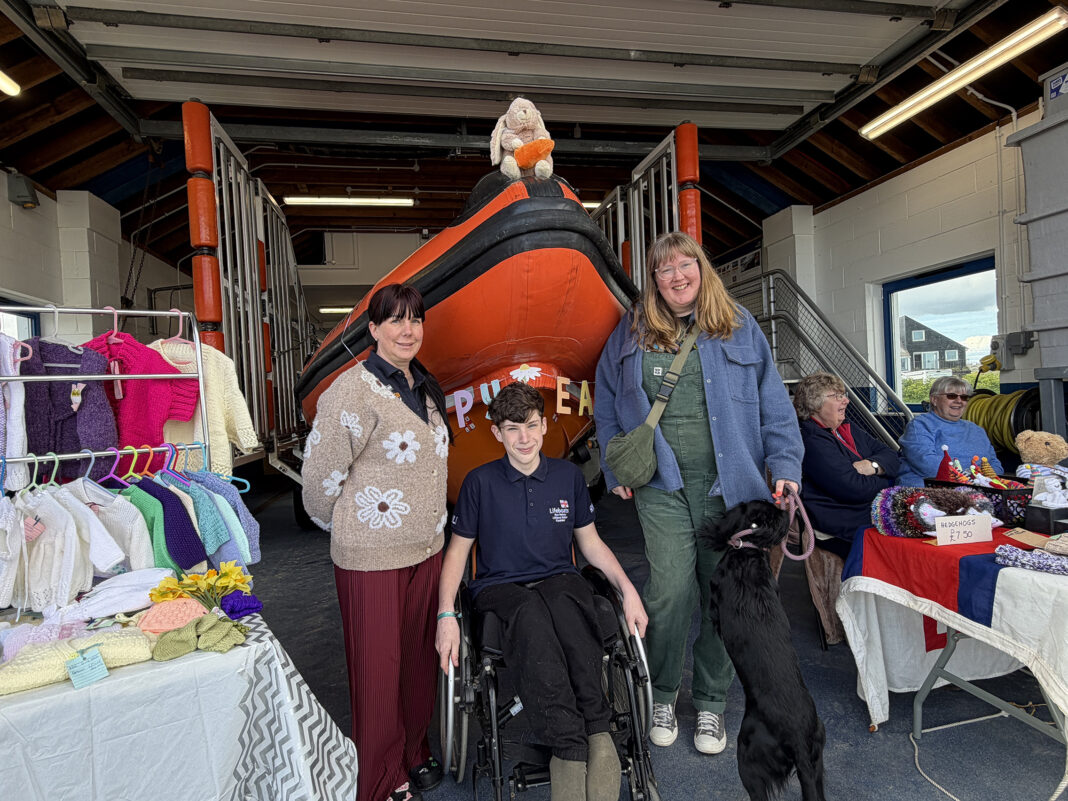 Clair Haiden and jo Jennings at Easter fun at RNLI's Duck Hunt IMG_1154
