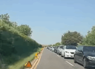 Tailbacks for miles