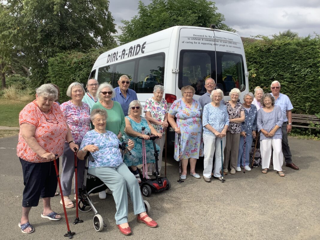 Day Centre Members at Dial-a-Ride Dedication
